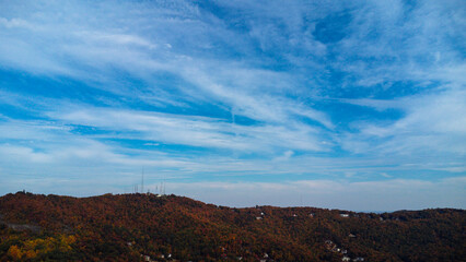 Fototapeta premium clouds in the mountains