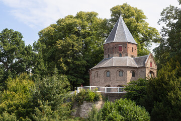 Fototapeta na wymiar Saint Nicholas chapel at the Valkhof park, Nijmegen in the Netherlands.