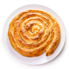 Turkish puff pastry roll Börek