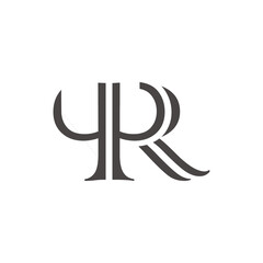 Luxury letter R logo design
