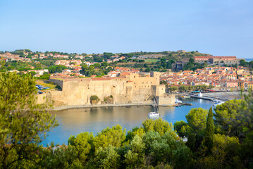Fototapeta premium Collioure city at morning in France