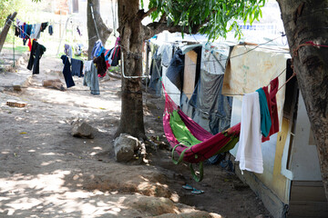 Abrigo para refugiados venezuelanos em Boa Vista, Roraima, Brasil