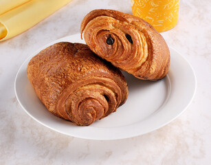 Delicious chocolate filled bread