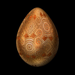 Translucent Egg with Golden Patterning © Hakon