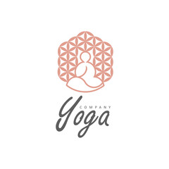 Yoga Health Logo Design Vector