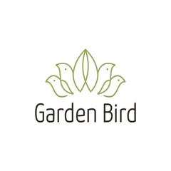 Bird logo that formed concept of flowers
