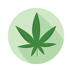 Marijuana medical icon for logo and pharmacy design.