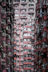 Old crowded apartment in Quarry Bay, Hong Kong