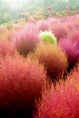 flowers in the morning