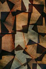 abstract background with old pages