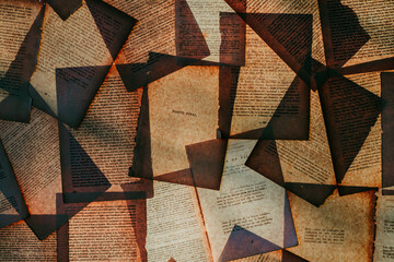 abstract background with old pages