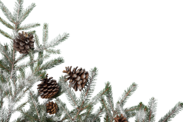 New Year and Christmas decorations, Christmas fir branches