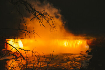 Niagara falls on fire