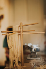 process of making handmade pasta