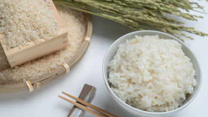 白米と稲穂