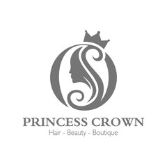Letter O crown Beauty Logo Vector Template