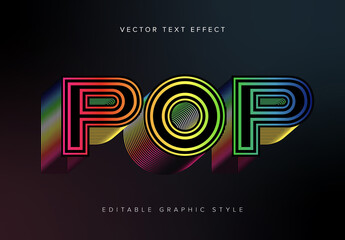 Colourful 3D Text Effect