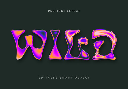 Shiny Colourful Text Effect