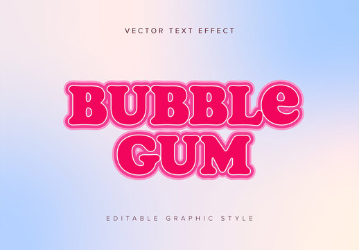 Pink Layered Text Effect