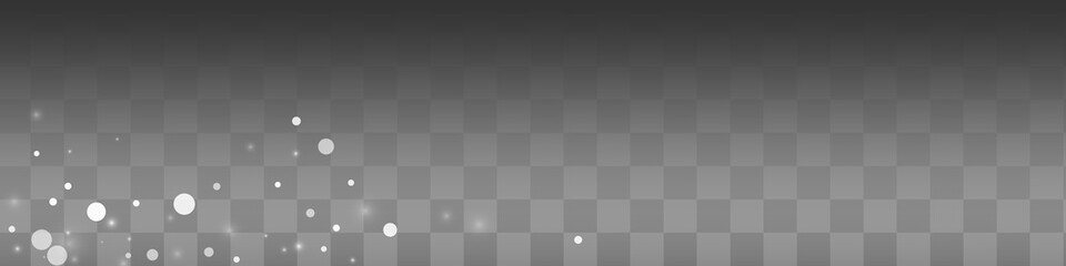 Gray Snowfall Vector Transparent Panoramic