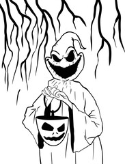 Fun Scary Halloween Coloring pages Coustumes
