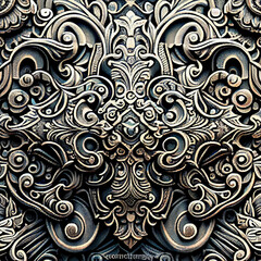 black and white seamless pattern