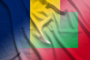 Chad and Maldives state flag international negotiation MDV CHL