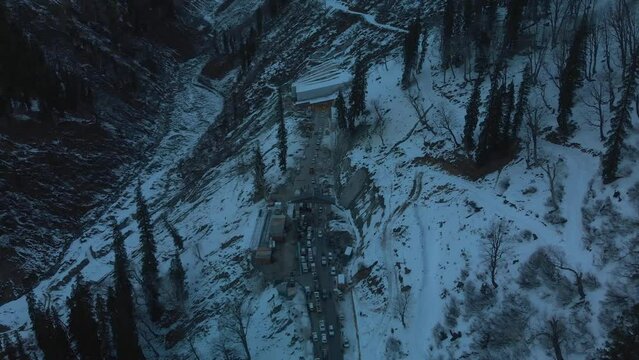 atal tunnel aerial view