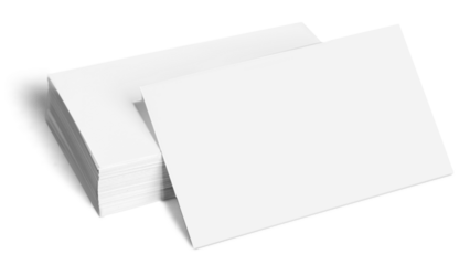 Stack Of Blank White Business cards