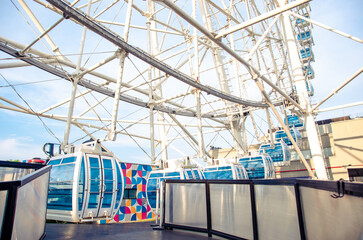 ferris wheel on a sunny day