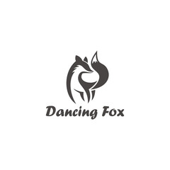 Cute Dancing Fox Logo design