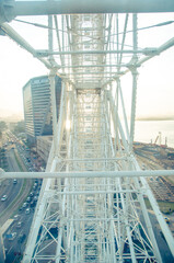 ferris wheel on a sunny day
