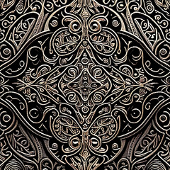 black and white seamless pattern