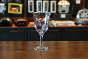 Glass of water is healthy drinking water.