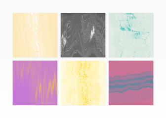 Collection of colored marble textures. Suitable for branding, social media, web design, fashion, cover.	
