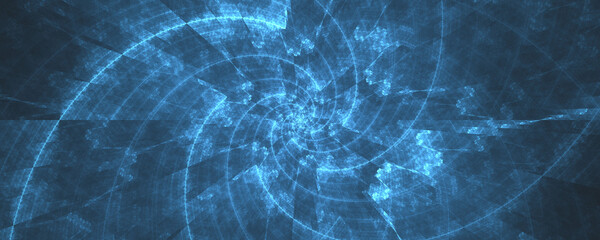 blue light geometric line swirl background
