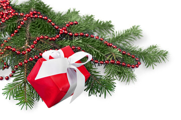 Beautiful Christmas decorations and gift   background