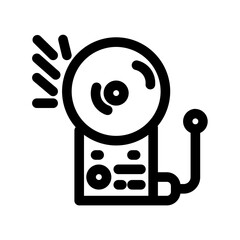 Alarm Alert Bell Fire Ring School Security Icon