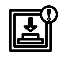 Fototapeta premium Alarm Emergency Fire Lever Miscellaneous Security Icon