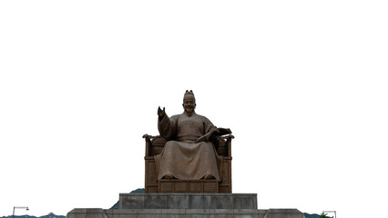 King Sejong Monument at Gwanghwamun Square in Seoul, South Korea