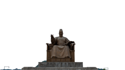 King Sejong Monument at Gwanghwamun Square in Seoul, South Korea