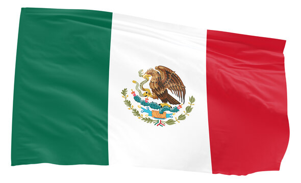 Mexico Waving Flag Transparent Background PNG