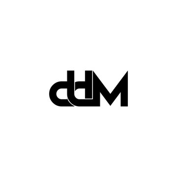 ddm letter initial monogram logo design