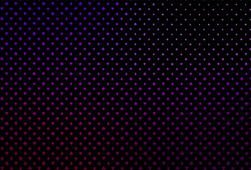 Dark purple vector layout with elements of cards.