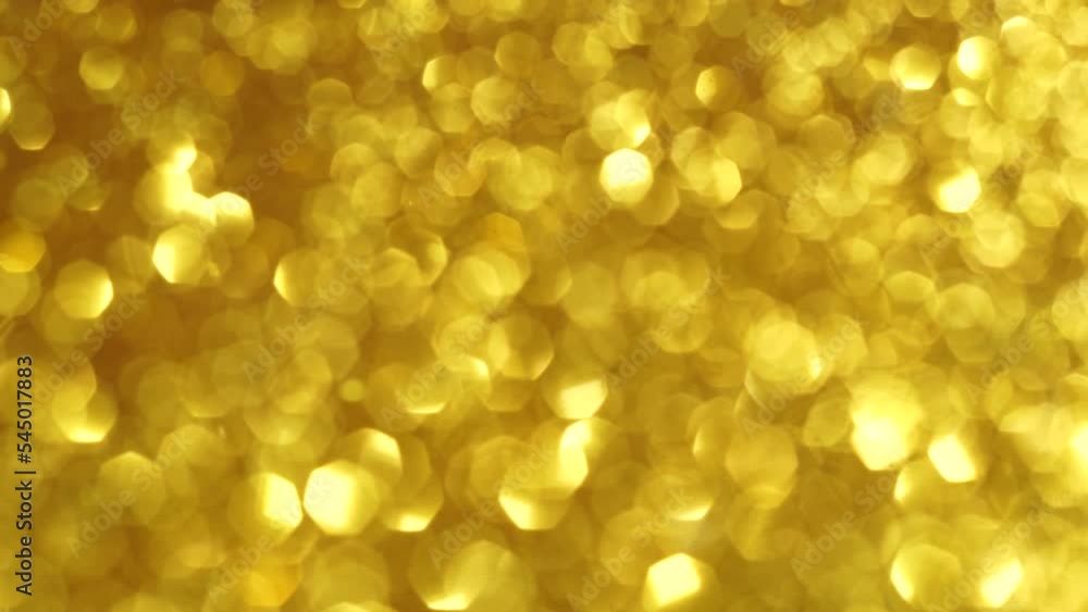 Poster Abstract golden texture in blurry light for background animation. Glitter pattern for video effect, transition and overlay
