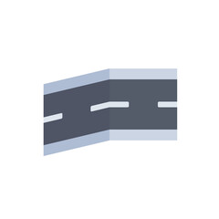 top view road elements vector for creating a route on the navigation map