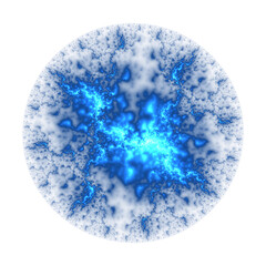 blue light explosion circle