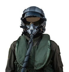 clothing for pilots or pilots suit on transparent background © PW.Stocker