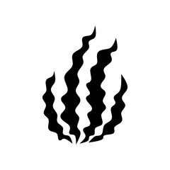 Seaweed Icon Vector or Best Seaweed Icon Vector on White Background. best seaweed icon. Suitable for use as elements of the underwater world, especially for illustrations of seaweed. © Ind studio