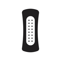 Woman pad icon. feminine sanitary pad icon design. isolated on white backgound. vector illustration